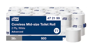 Papier toilette Tork T7 Compact 900F 2p 472199/ CT 36rlx