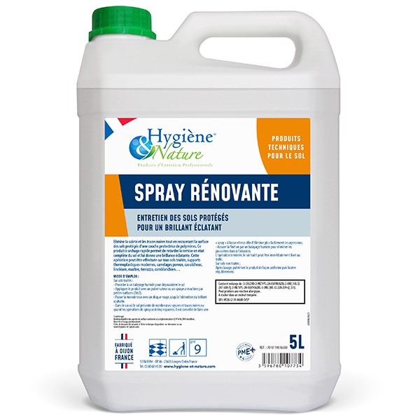 Spray rénovante hte et basse vitesse / 5L