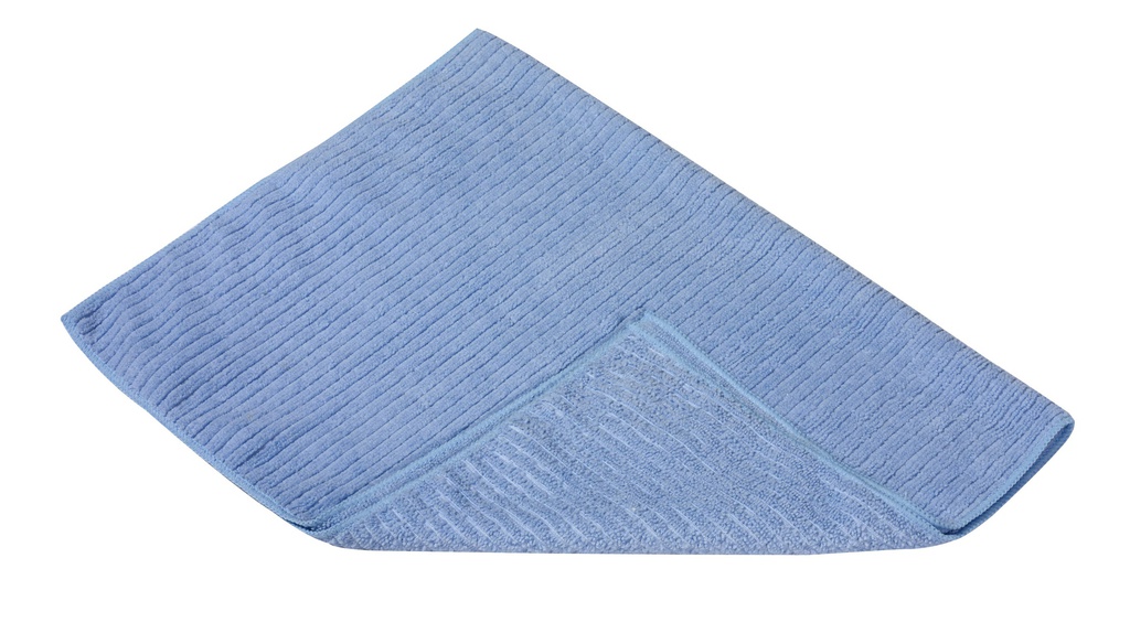 Serpillière microfibre 50x60cm bleue 220g/m²