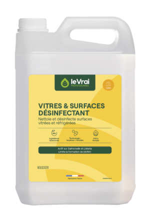 Le Vrai VSD, Nettoyant désinfectant vitres et surfaces 4632 / 5L