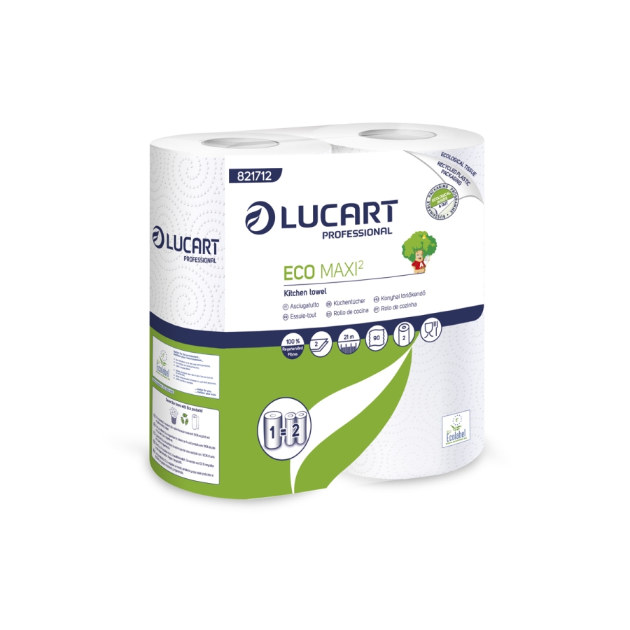 [3201] Essuie-tout sopalin 90f 2p Ecolucart 821712/ CT 20 rlx.