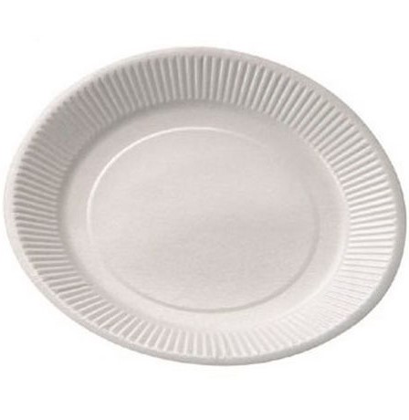 [4232] Assiette carton blanche Ø18cm / CT 800