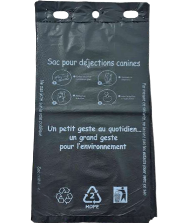 Liasse de sacs gants déjections canines 14x40cm / CT 500