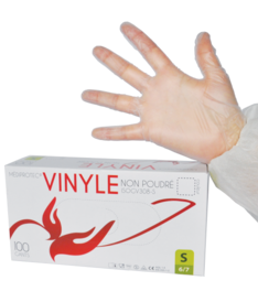 Gants vinyle non-poudrés / Bte 100 (7-8 (M))