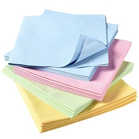 [2344] Microfibre non-tissé 40x40cm 130g/m² / Pqt de 5 (Bleu)
