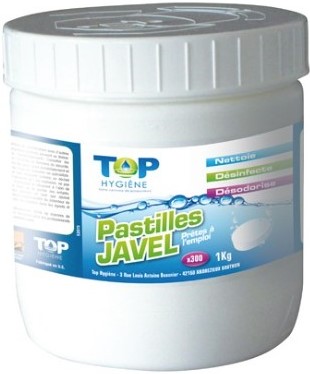 Pastilles de chlore / javel (150) / Bte 500g