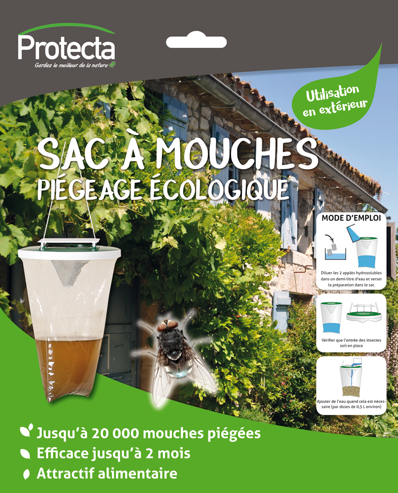 AP - Sac à mouches MOUCH'CLAC Piège à mouches écologique