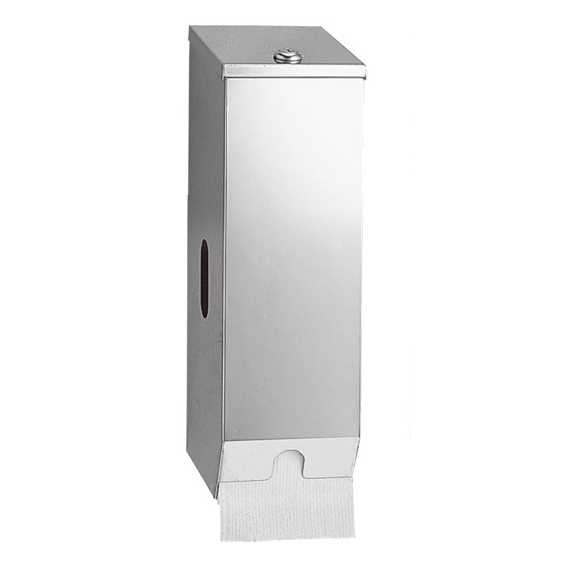 Distributeur papier hygiénique, inox brossé H125-S