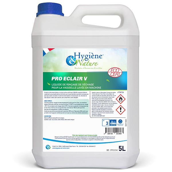 Pro Eclair V Liquide de rinçage ECOCERT / 5L