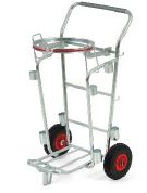 Chariot de voirie avec anneau porte-sac 130L