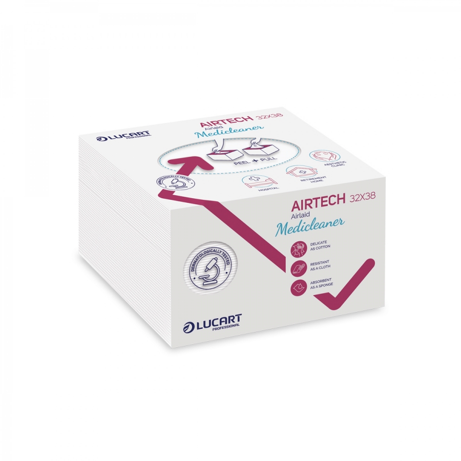Chiffon multi-usage plié AIRTECH MEDICLEANER 32x38 / CT de 32pqt de 45 feuilles