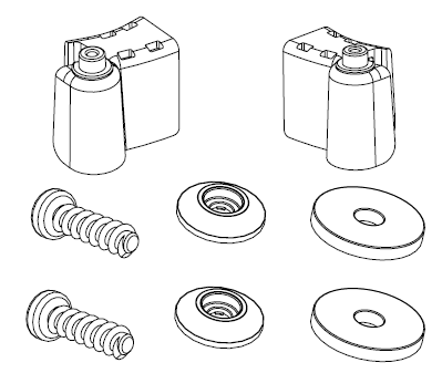 [NU_914145] Numatic EMBOUTS DE REMPLACEMENT POUR OUTILS DE SOL Pour 244NX (gauche -droite)