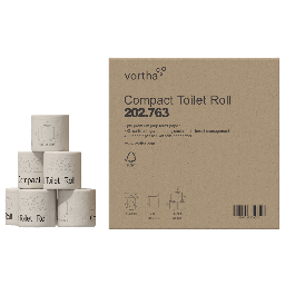 Vortha 202.763 papier toilette compact 2p 400f / CT 48 rlx.
